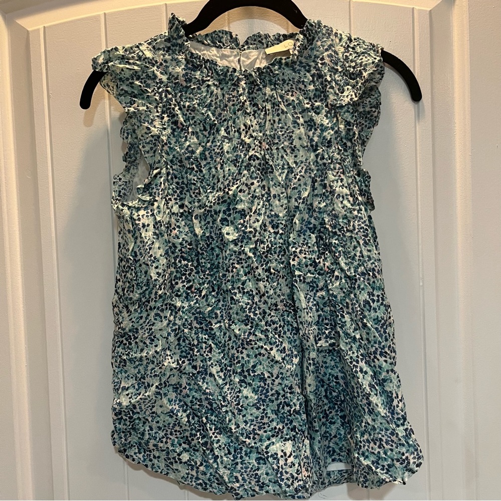 Petite Loft Floral Blouse